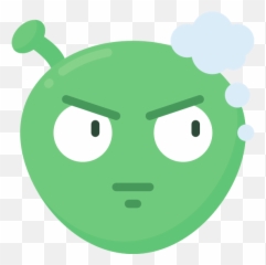 Angry Alien Emoji Vector Illustration - Canva,Angry Cursing Emoji