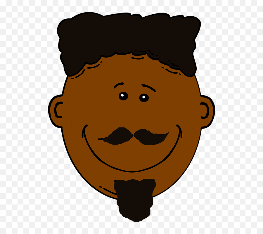 Dark Hair Clipart Dark Person - African American Man Face Clip Art Emoji,Shurgs Emoji