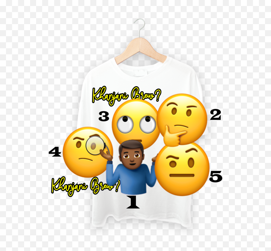 Tshirt Emoji Edition - Happy,Emoji Magnifying Glass And Tv