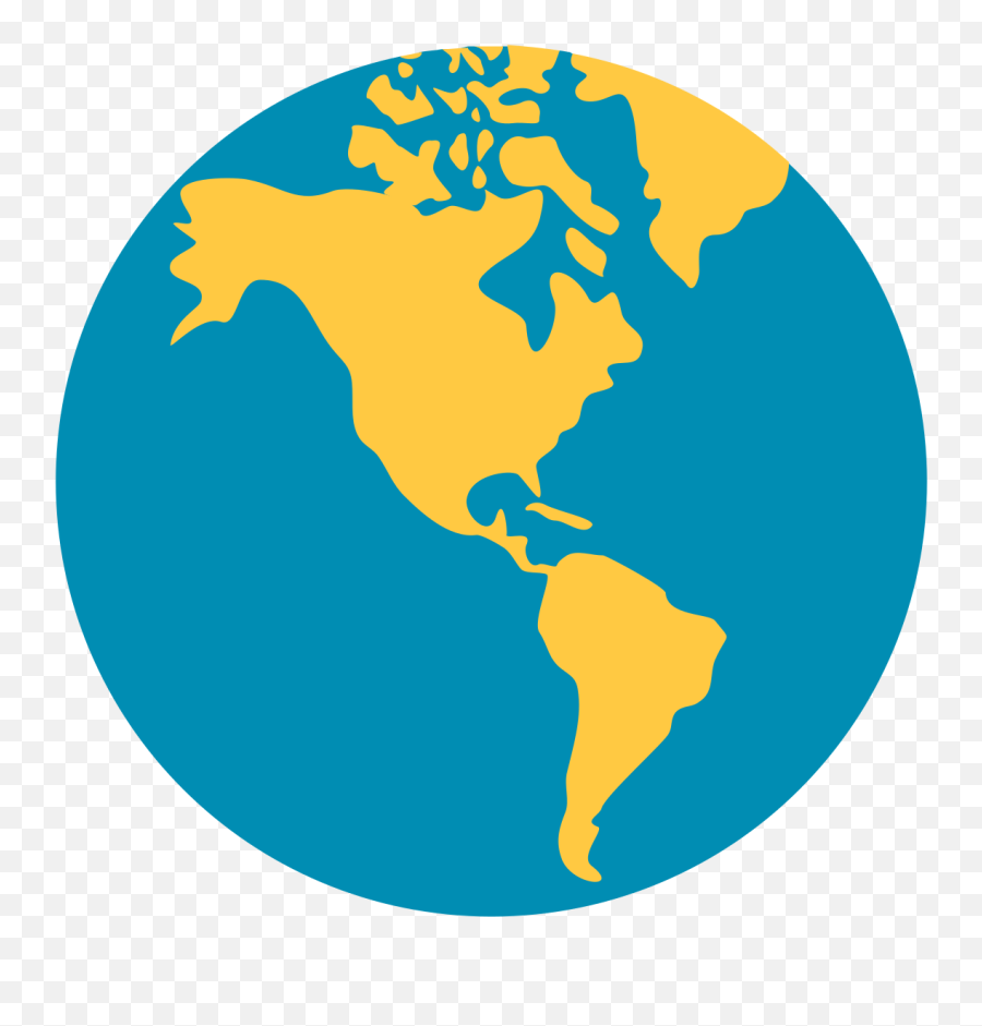 Globe Showing Americas Emoji High - Transparent World Map Emoji,Emoji Level 38
