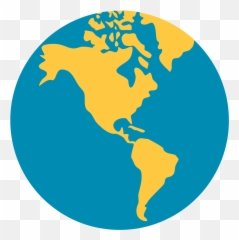 Globe Showing Americas Emoji High - Transparent World Map Emoji,Emoji Level 38