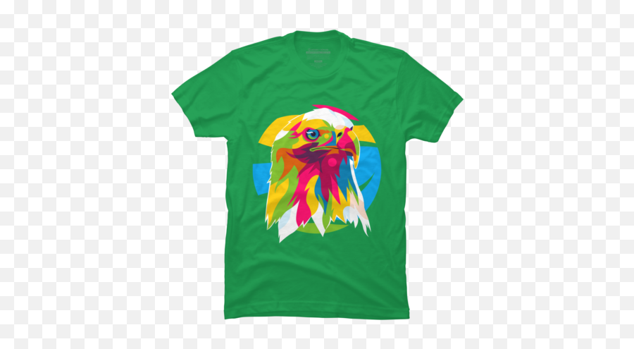 New Green Eagle T - Shirts Design By Humans Hamster Shirt Emoji,Angel Emoji Shirt