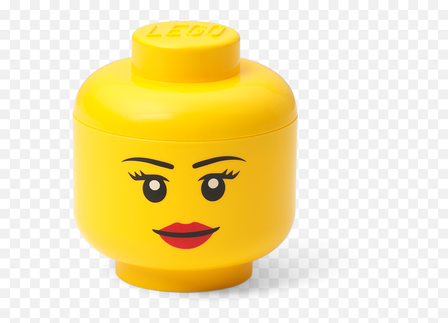 Lego Storage Head U2013 Mini Girl 5006259 Unknown Buy Online At The Official Lego Shop Us - Lego Storage Mini Head Emoji,Picarto Custom Emoticons