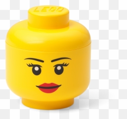 Lego Storage Head U2013 Mini Girl 5006259 Unknown Buy Online At The Official Lego Shop Us - Lego Storage Mini Head Emoji,Picarto Custom Emoticons