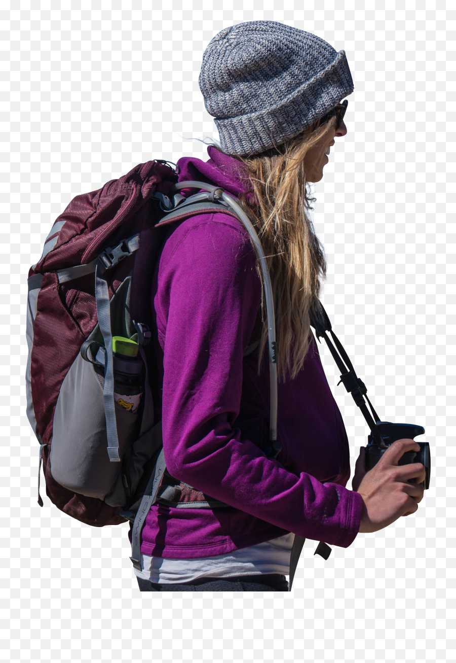 Girl Blonde Sticker - Hiking Equipment Emoji,Backpacking Emoji
