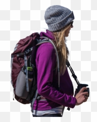 Girl Blonde Sticker - Hiking Equipment Emoji,Backpacking Emoji