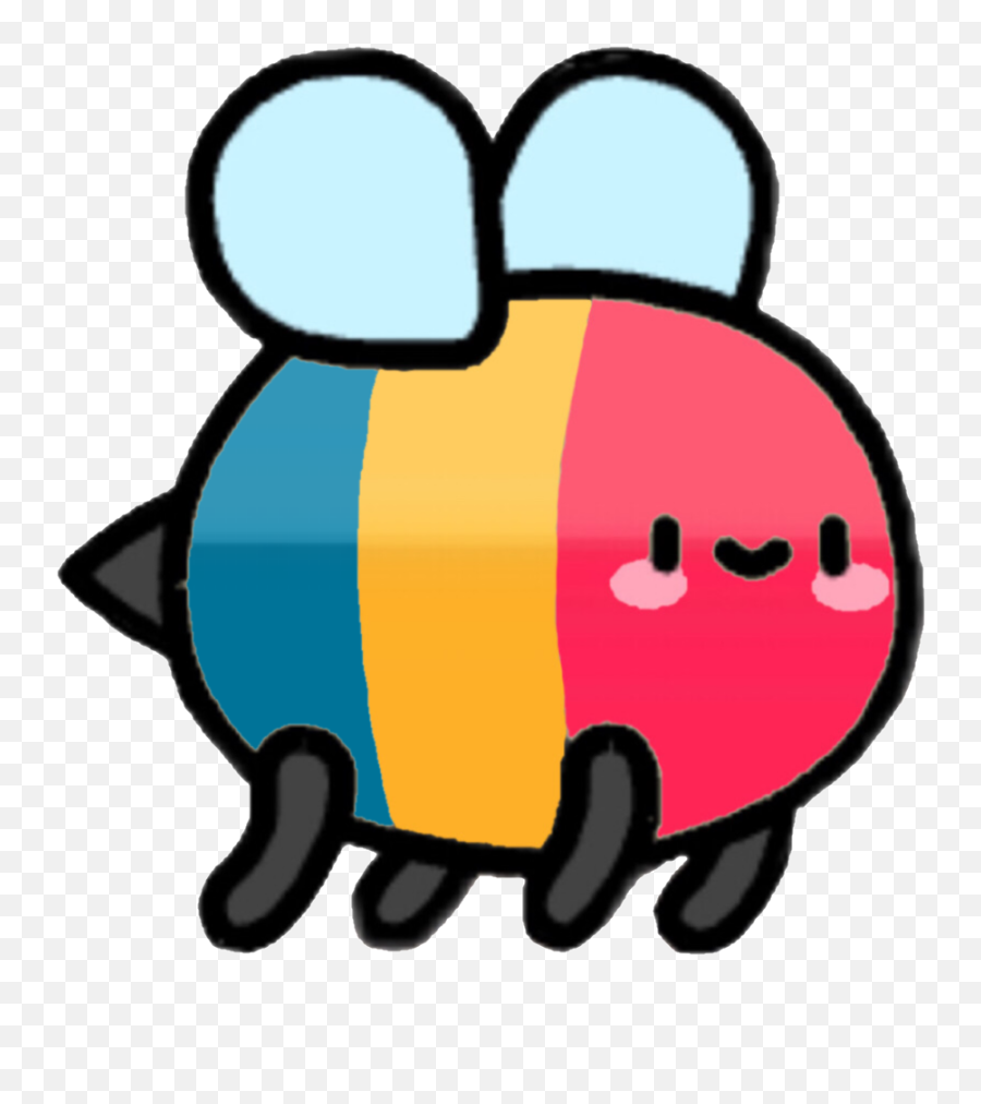 Pansexual Pan Sticker - Pan Bee Emoji,Pansexual Symbol Emoji