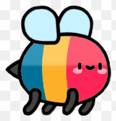 Pansexual Pan Sticker - Pan Bee Emoji,Pansexual Symbol Emoji