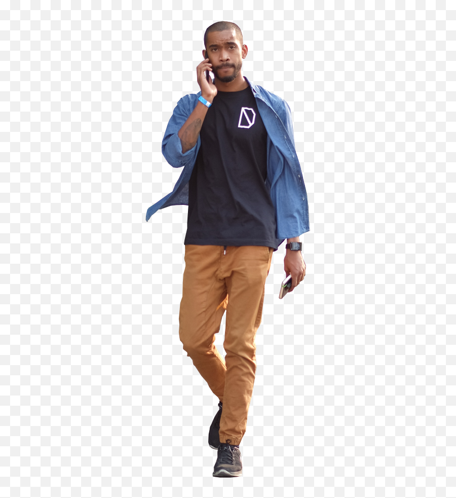 Download Pessoas Png Photoshop - Cut Out Black People Png Person Walking Png Emoji,Black Emoji Sweatpants