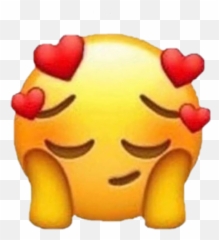 Sad Sadmood Heartbreak Emoji Sticker - Sad Emoji With Hearts,Heartbreak Emoji