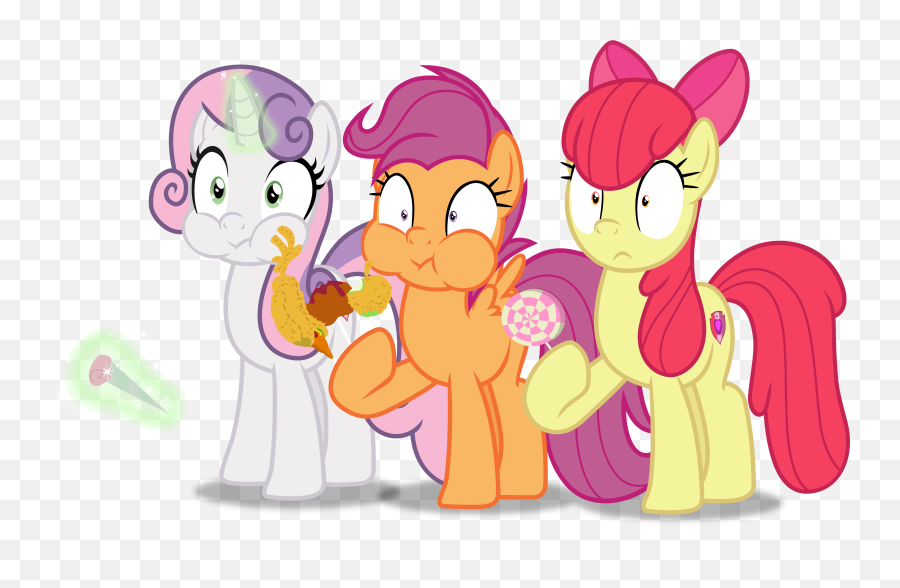 Cutie Mark Crusaders - Pony Cutie Mark Candy Emoji,My Little Pony Friendship Is Magic Season 7-episode-3-a Flurry Of Emotions