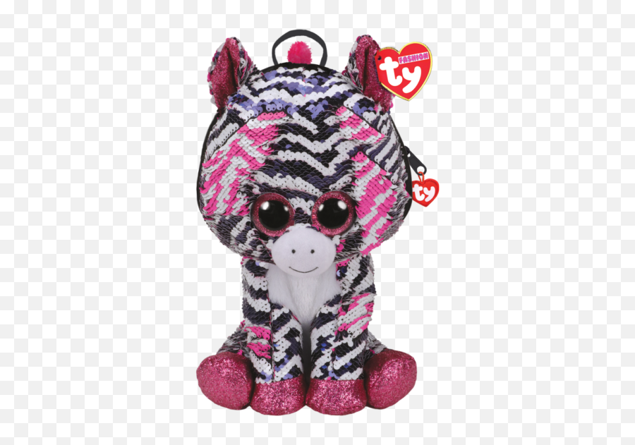 2019 Ty Flippables Sequins Zoey - Ty Zoey Sequin Backpack Emoji,Emoticons Plush Rabbit In Ebay