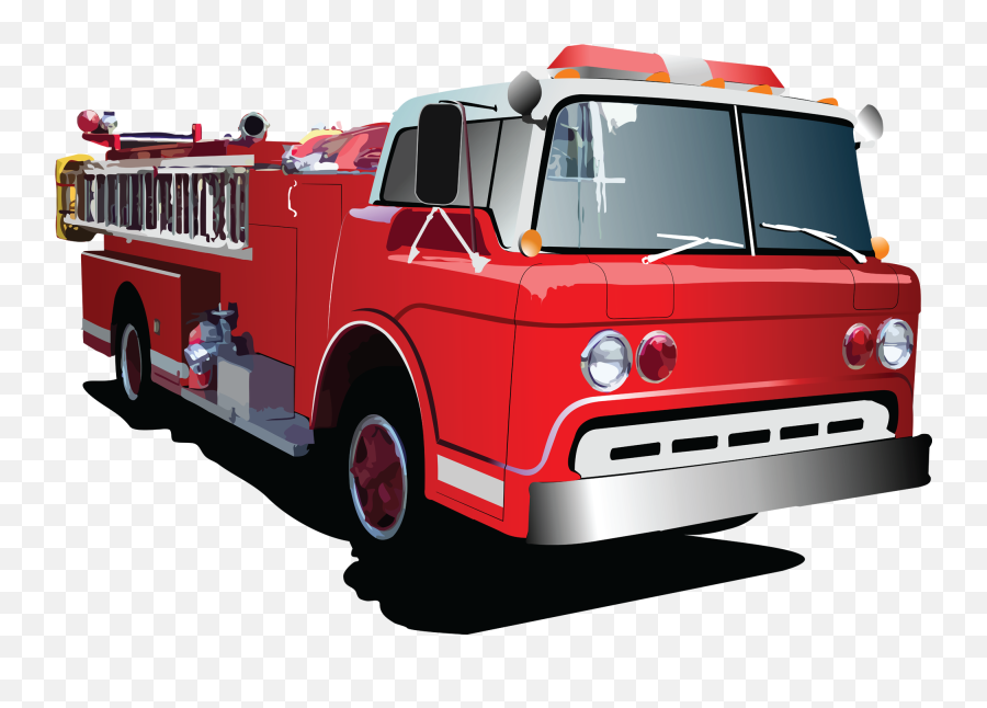 Fire Truck Cartoon Clipart - Fire Truck Clip Art Emoji,Firetruck Emoji