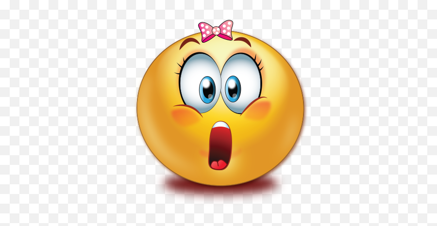 Shocked Girl Open Mouse Emoji - Shocked Emoji Transparent Free,Facebook Shock Emoticon
