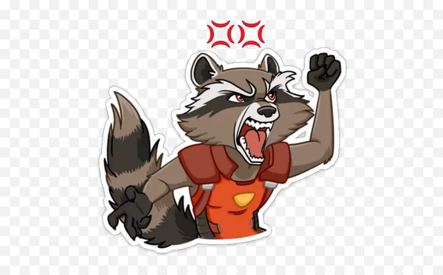 Groot Y Rocket Stickers For Whatsapp - Rocket Raccoon Emoji,Groot Emoji