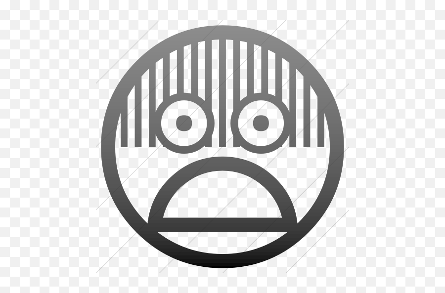 Classic Emoticons Fearful Face Icon - Emoticon Emoji,Fearful Emoticons
