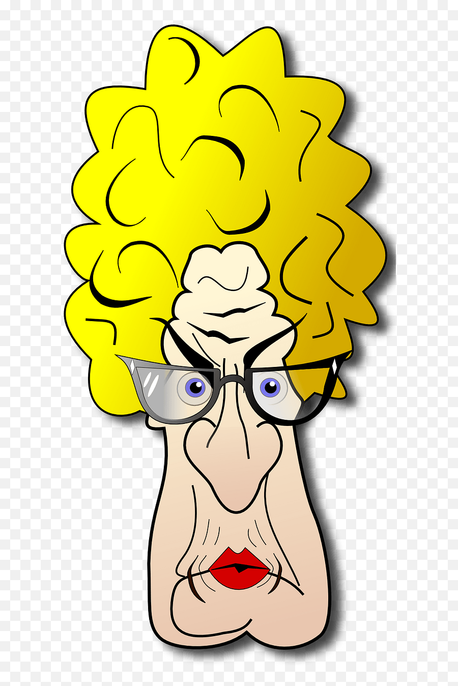 Old Angry Woman Face Clipart Free Download Transparent Png - Funny Easter Quote For Women Emoji,Angry Female Emoticon
