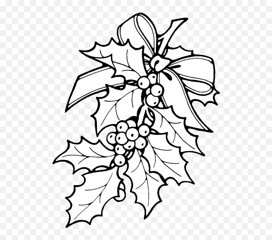Adult Christmas Coloring Pages Free Image - Christmas Holly Colouring Pages Emoji,Christmas Coloring Pages Working With Emotions