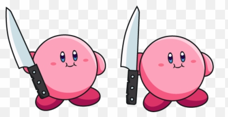 Custom Cursor - Kirby With A Knife Cursor Emoji,I Have 2 Emotions Meme Kirby