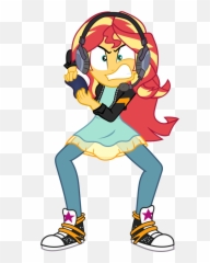 Gamer Girl Clip Art - Sunset Shimmer Playing Games Emoji,Gamer Girl Emoji