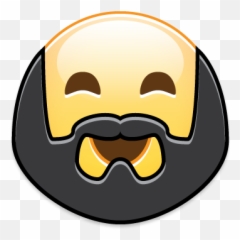 Emoji Jason Morgado Art - Happy,Beard Emoji