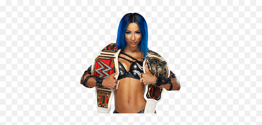 Sasha Banks - Sasha Banks Smackdown Champion Png Emoji,Sasha Banks Vs Bayley Vs Charlotte Vs Becky Lynch Nxt Emojis