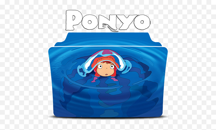 Ponyo Cartoon Folder Icon - Designbust Ponyo Folder Icon Emoji,Emoji Movie Character Posters
