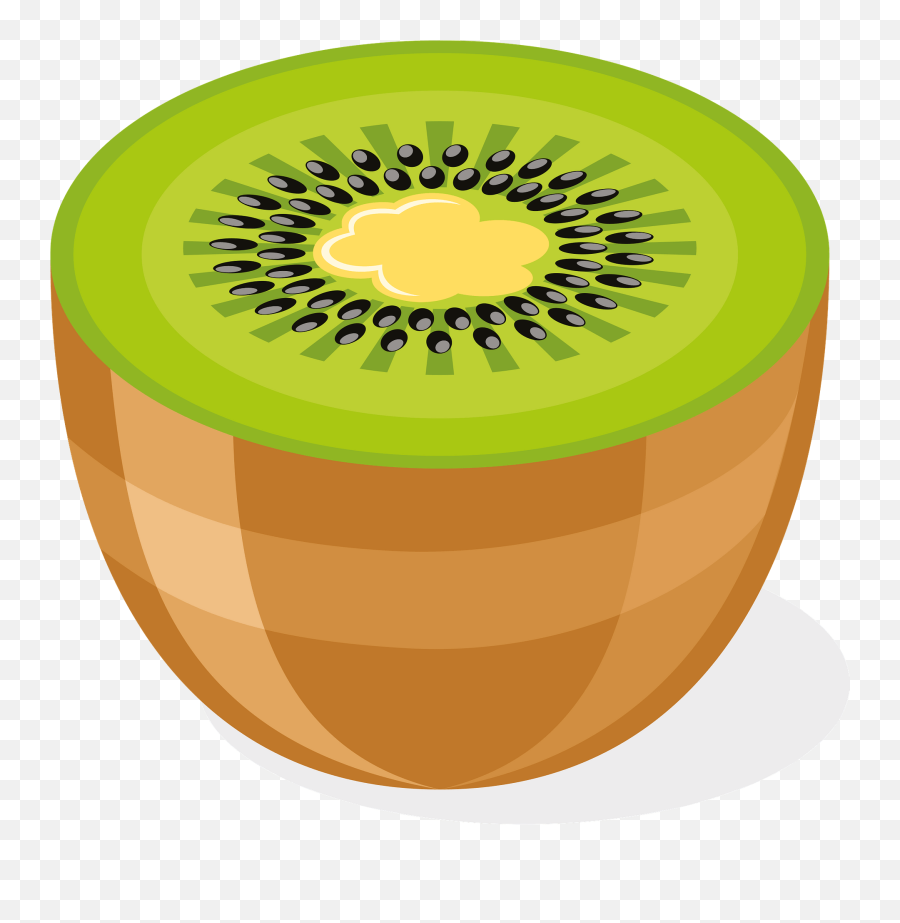 Kiwi Slice Clipart Free Download Transparent Png Creazilla - Kiwi Fruit Cartoon Png Transparent Emoji,Printable Emojis Fruit
