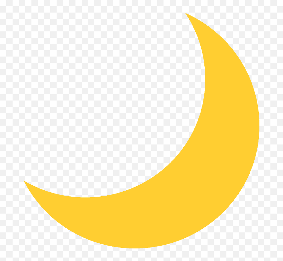 Crescent Moon - Cartoon Moon Png Transparent Emoji,Apple Moon Emoji