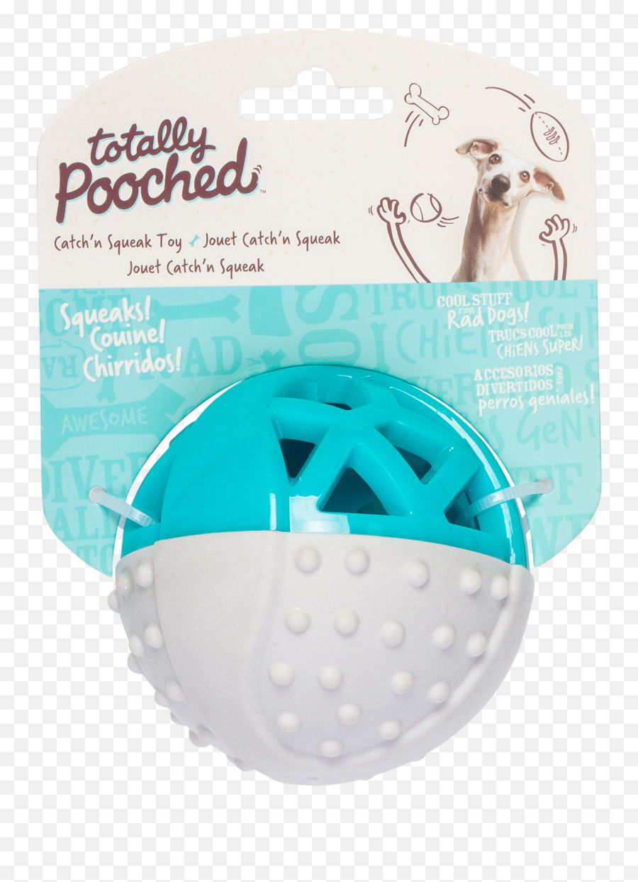 Totally Pooched Catch Nu0027 Squeak Ball Foam Rubber 35 - Totally Pooched Squeak N Stuff Foam Rubber Dog Toy Emoji,Emoji Squeaky Ball Dog
