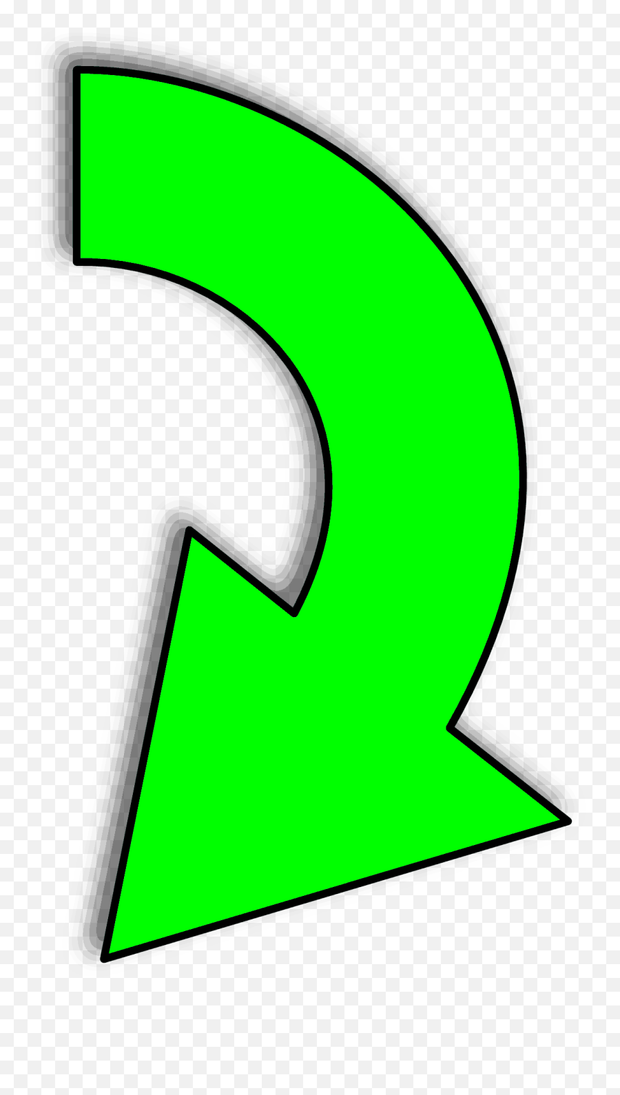 Green Arrow Down Left Clipart - Down Green Arrow Png Emoji,Green Arrow Emoji