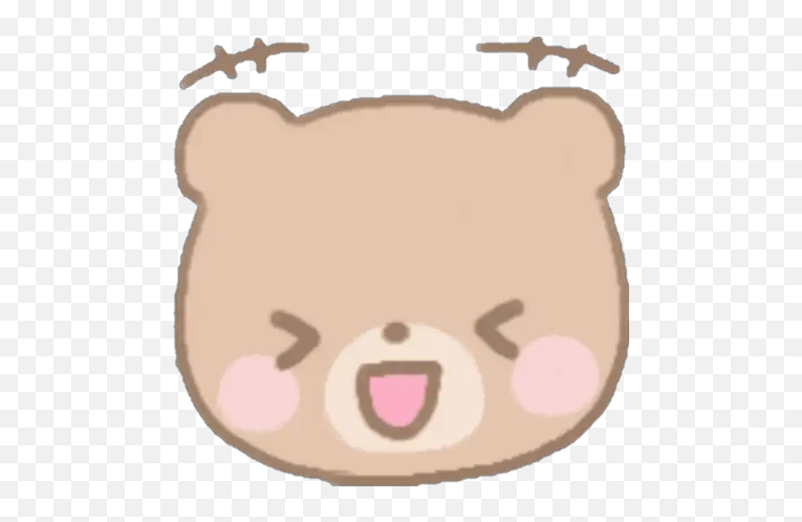 Fluffy Cute Bear Emojis Whatsapp,Tounge Stick Out Emoticon