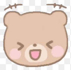 Fluffy Cute Bear Emojis Whatsapp,Tounge Stick Out Emoticon