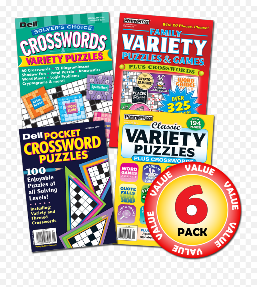 Penny Dell Favorite Crossword U0026 Variety Puzzle 6 - Pack Emoji,Ny Times Sunday Crossword Emotion