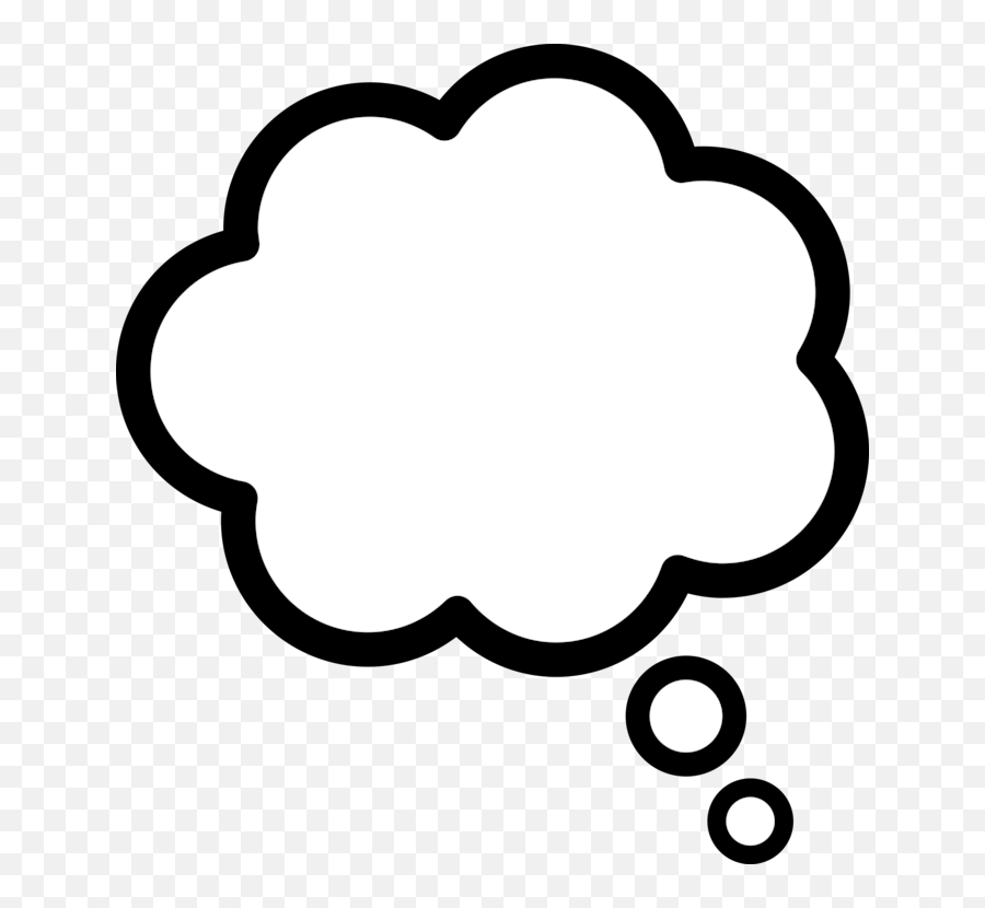Thought Cloud Clipart I2clipart - Royalty Free Public Emoji,Emoticon With Thought Bubble