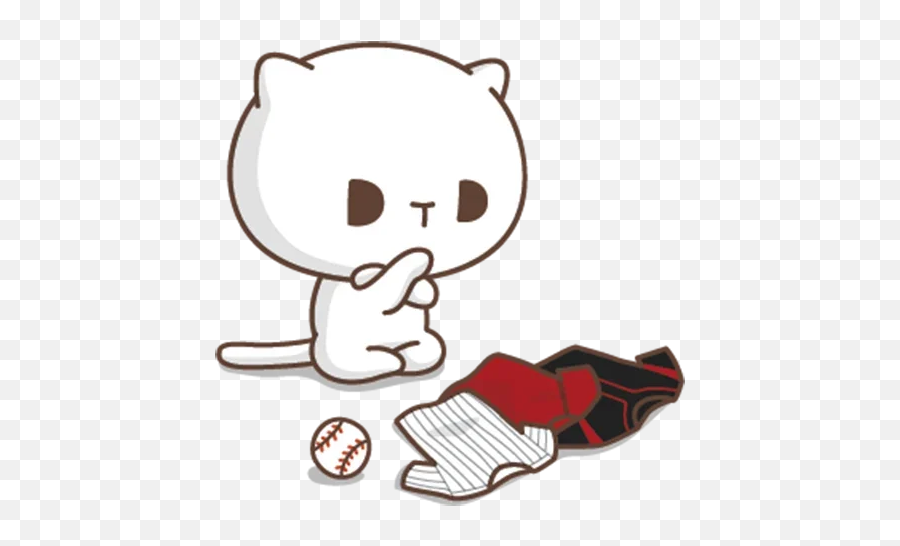 Telegram Sticker From Jobless Kitty Pack Emoji,Kawaii Emoticons Bunny Gun