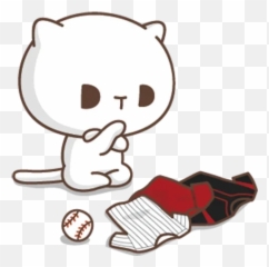 Telegram Sticker From Jobless Kitty Pack Emoji,Kawaii Emoticons Bunny Gun