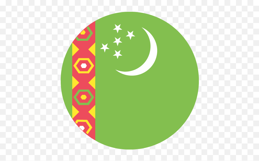 Flag Of Turkmenistan Id 2484 Emojicouk - Turkmenistan Flag Emoji,Flag Emoji
