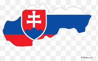 Flag Map Of Slovakia Free Vector Maps Map Vector - Slovakia Flag And Map Emoji,Scotland Flag Emoji