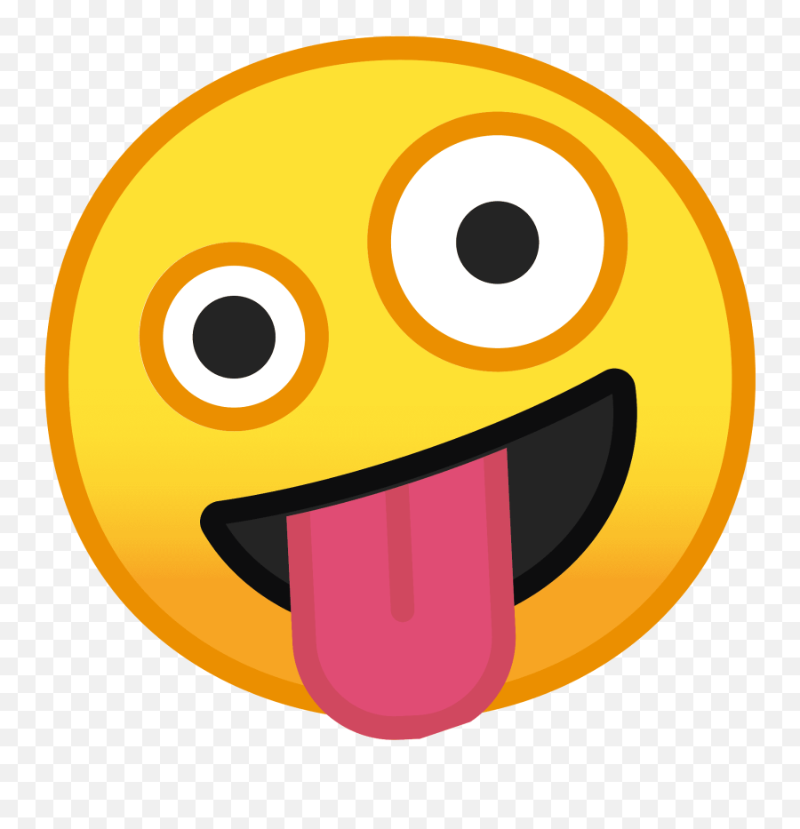 Zany Face Emoji Clipart Free Download Transparent Png - Emoji Cara Loca,Free Emoticon For Android