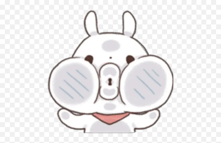 Bunny Stickers For Whatsapp - Dot Emoji,Bunny Girls Emoji