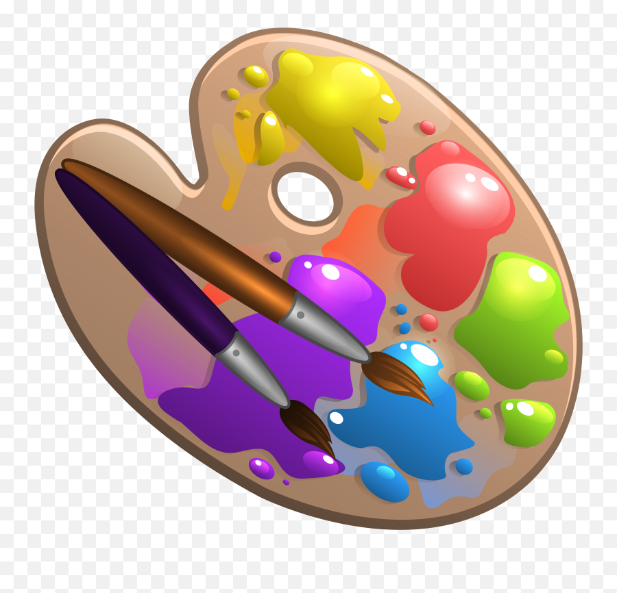 Free Artist Palette Png Download Free - Transparent Transparent Background Art Clipart Emoji,Palette Emoji