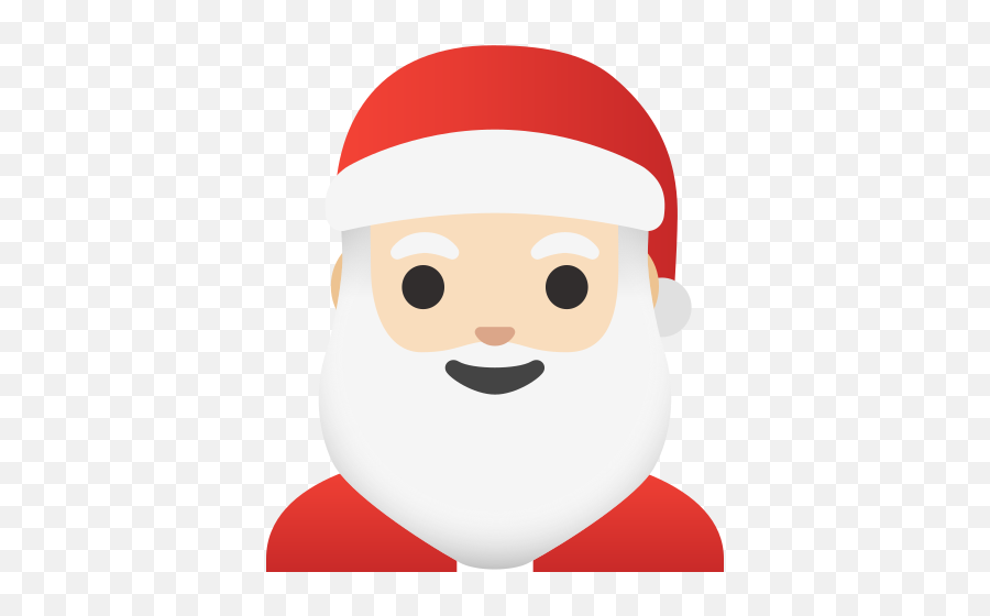 Light Skin Tone Emoji - Santa Claus Icon,Christmas Lights Emoji Copy And Paste