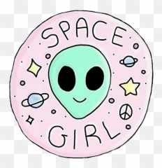 Alien Tumblr Tumblroutlines Sticker - Overlay Tumblr Png Stickers Emoji,Alien Emoji Outline