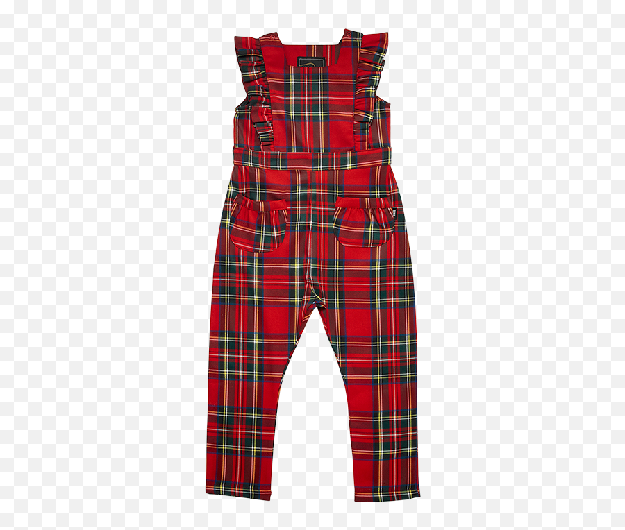 Ryb W20 Drop 1 Tartan Sleevless Jumpsuit - Rock Your Baby Tartan Emoji,100 Emoji Jumper