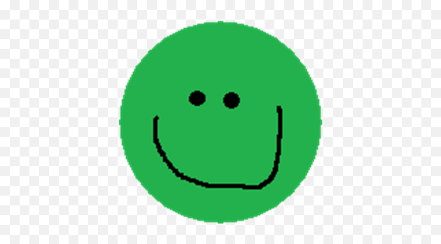 Green Smiley Face - Medium Roblox Happy Emoji,>:3 Emoticon