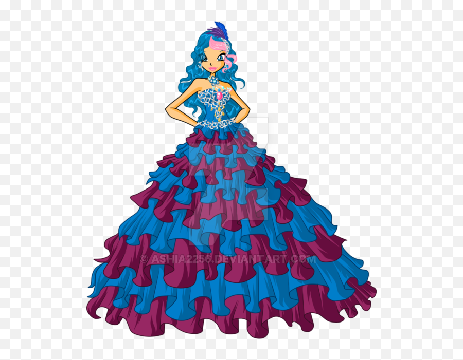 Prom Dress Png Clipart - Full Size Clipart 3405312 Cartoon Prom Dress Emoji,Blue Emoji Dress