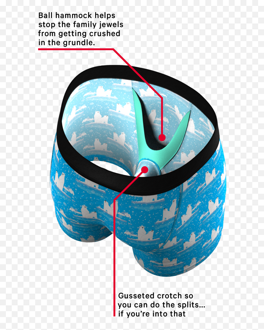 The How Coke Is Made Polar Bear Ball Hammock Pouch Underwear - Ball Hammock Underwear Emoji,Bear Down Emoji