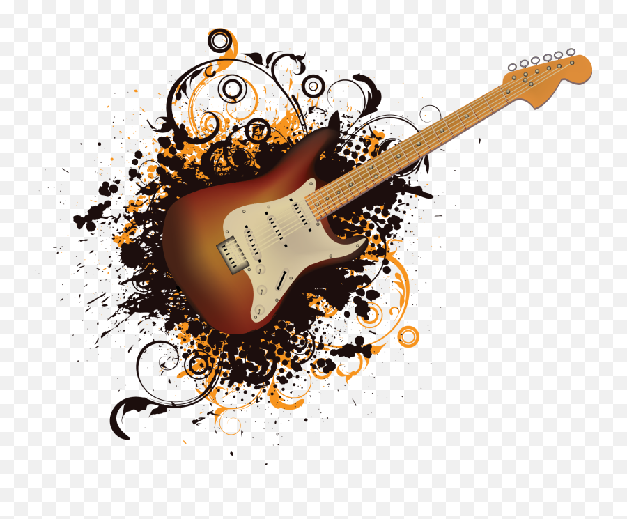 Download Electric Instruments Guitar - Music Guitar Png Logo Emoji,Emoticon Guitar Player