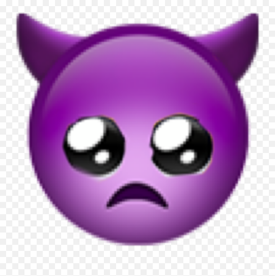 Emojimix Demon Sticker - Sad Purple Devil Emoji,Demon Emoji